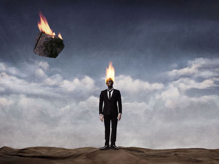 Effacement 1 - Homme qui brule